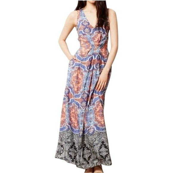Anthropologie MAEVE Medallion Maxi Dress - Picture 1 of 7